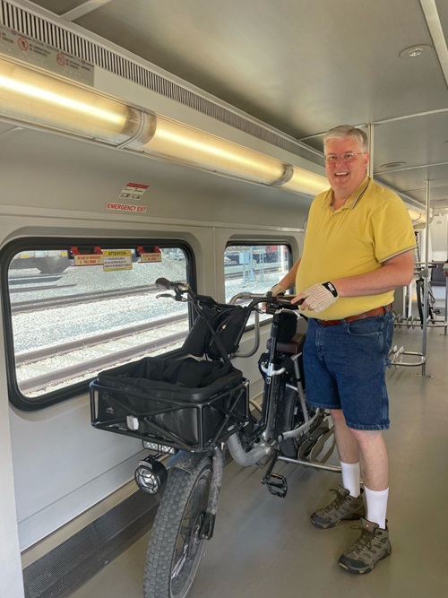 Mike with his bike